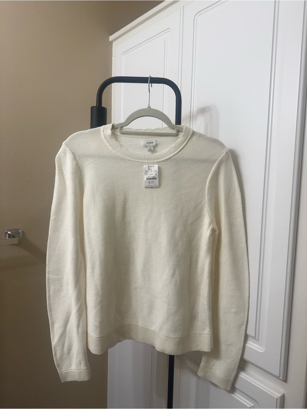 J. Crew Off-White Crewneck Sweater